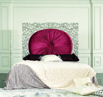SGS OEM Home Luxury European Bedroom Furniture Wooden Traditional Bed Durable
