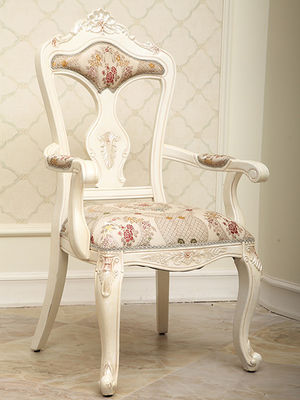 SGS Solid Wooden Oak Retro เก้าอี้รับประทานอาหารหุ้มเบาะ Chenille Cover
