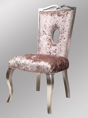 SGS Solid Wooden Oak Retro เก้าอี้รับประทานอาหารหุ้มเบาะ Chenille Cover