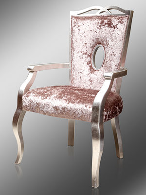 SGS Solid Wooden Oak Retro เก้าอี้รับประทานอาหารหุ้มเบาะ Chenille Cover