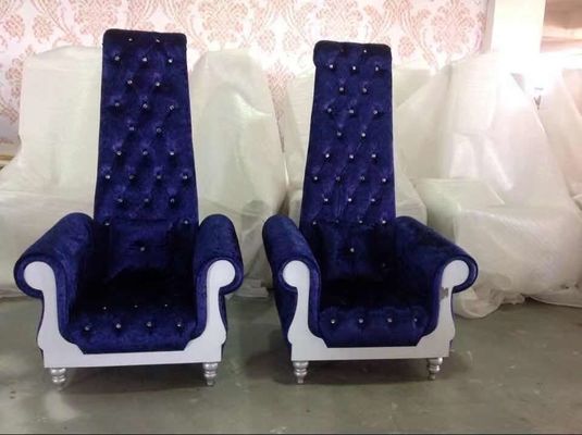 80*75*182cm King Royal Throne Chair High Back Sofa งานแต่งงาน Beauty Salon Furniture