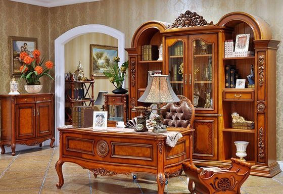 ISO9001 Modern Executive Office Furniture ชุดโต๊ะคอมพิวเตอร์สำหรับโฮมออฟฟิศ