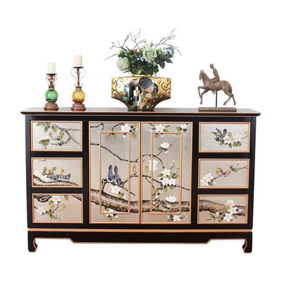 Xinyu C056 Home Printing Color Antique Vintage Cabinet 100% Solid Wood