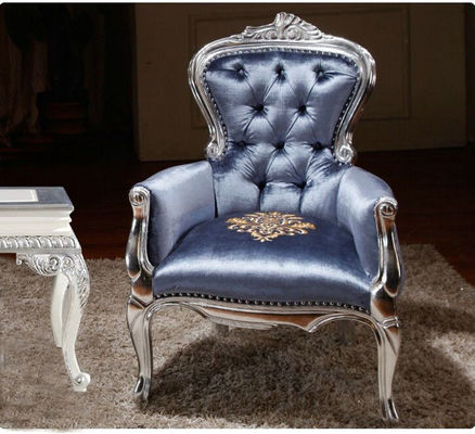 Hall Commercial Antique Hotel เฟอร์นิเจอร์แกะสลักอิตาลี Baroque Chair 73*70*108cm