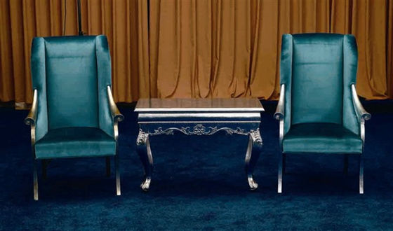 Hall Commercial Antique Hotel เฟอร์นิเจอร์แกะสลักอิตาลี Baroque Chair 73*70*108cm
