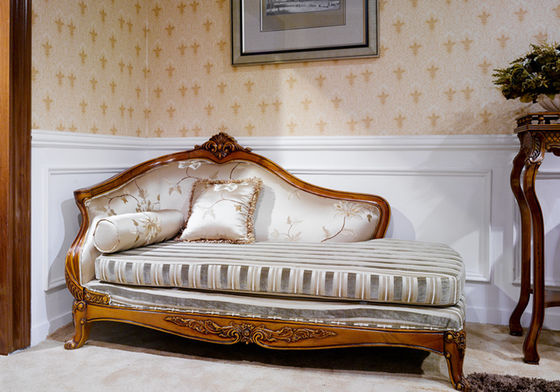 Cafe European Luxury Modern Leather Tufted Chaise Lounge เก้าอี้โซฟา