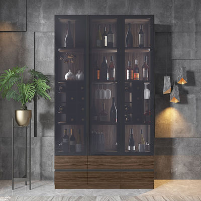 Melamine MDF Corner Bar Wine Display Cabinet Home Luxury Living Room Furniture