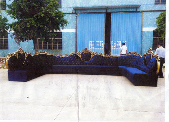ISO Commercial U Shape Booth เชื่อมต่อรอบ Nightclub Luxury Bench Sofa