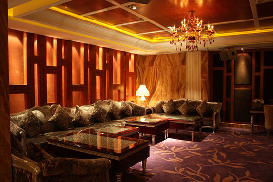 ISO Commercial U Shape Booth เชื่อมต่อรอบ Nightclub Luxury Bench Sofa
