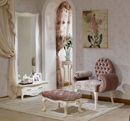 ODM Chenille ลินินแชมเปญห้องนั่งเล่นที่ทันสมัยเก้าอี้กำมะหยี่อาร์มแชร์